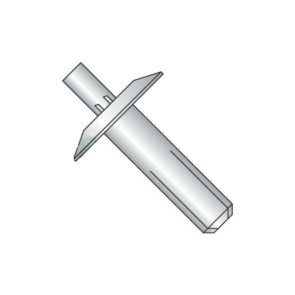 Newport Fasteners Drive Pin Rivet, Liner Head, 3/16 in Dia., 13/16 in L, Aluminum Body, 1000 PK 214443 - main